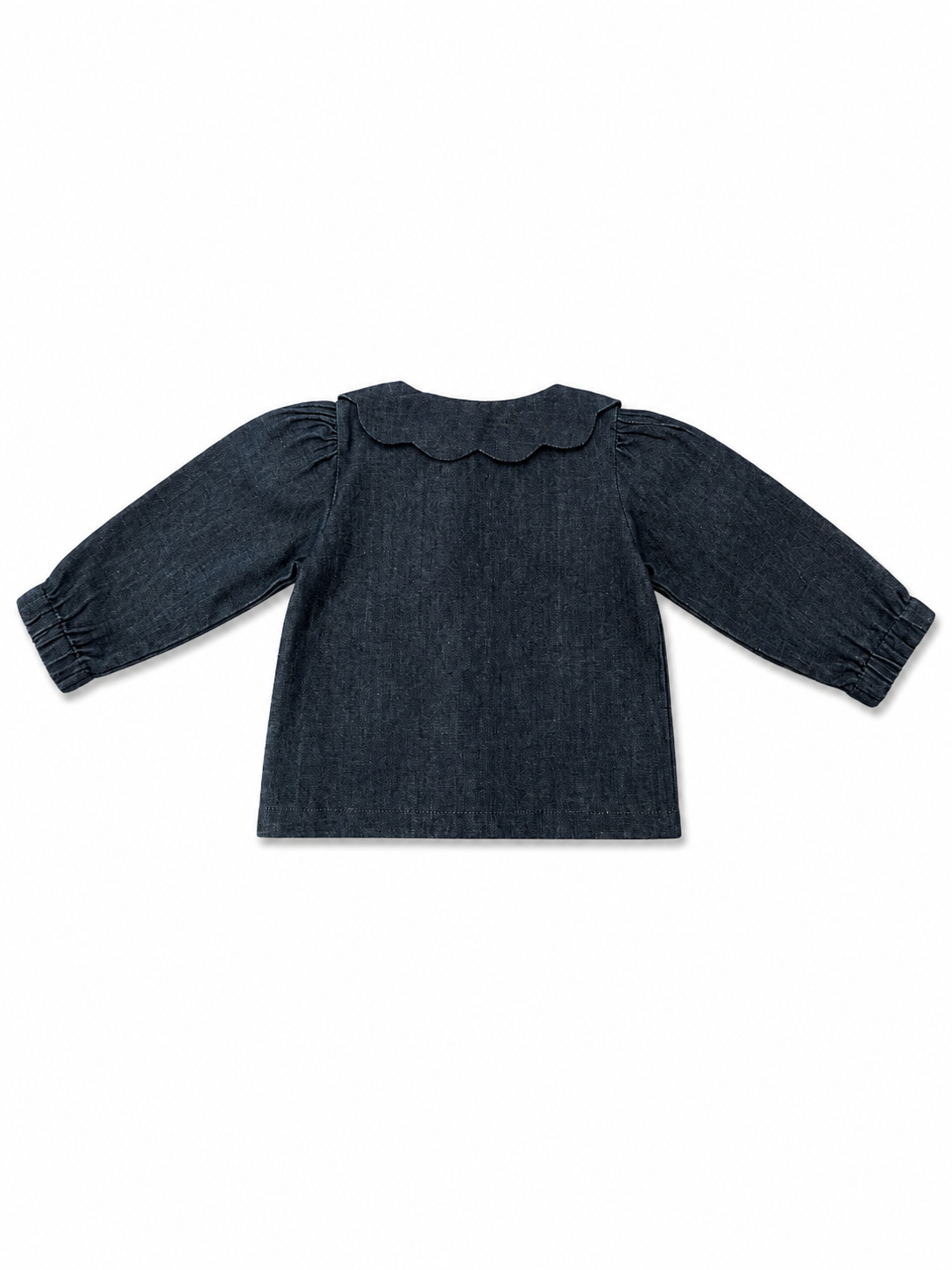 Scallop Collar Denim Shacket