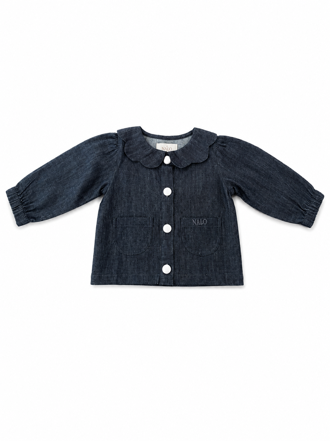 Scallop Collar Denim Shacket