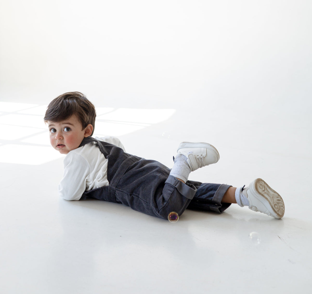 Corduroy Dungaree Set