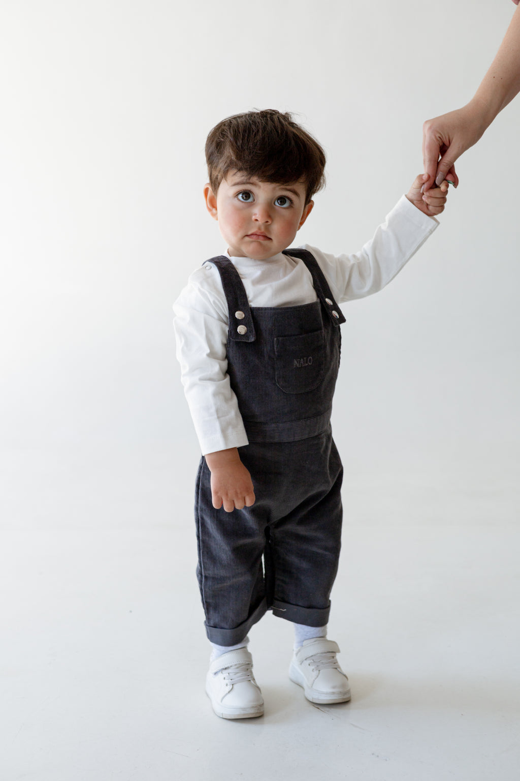 Corduroy Dungaree Set