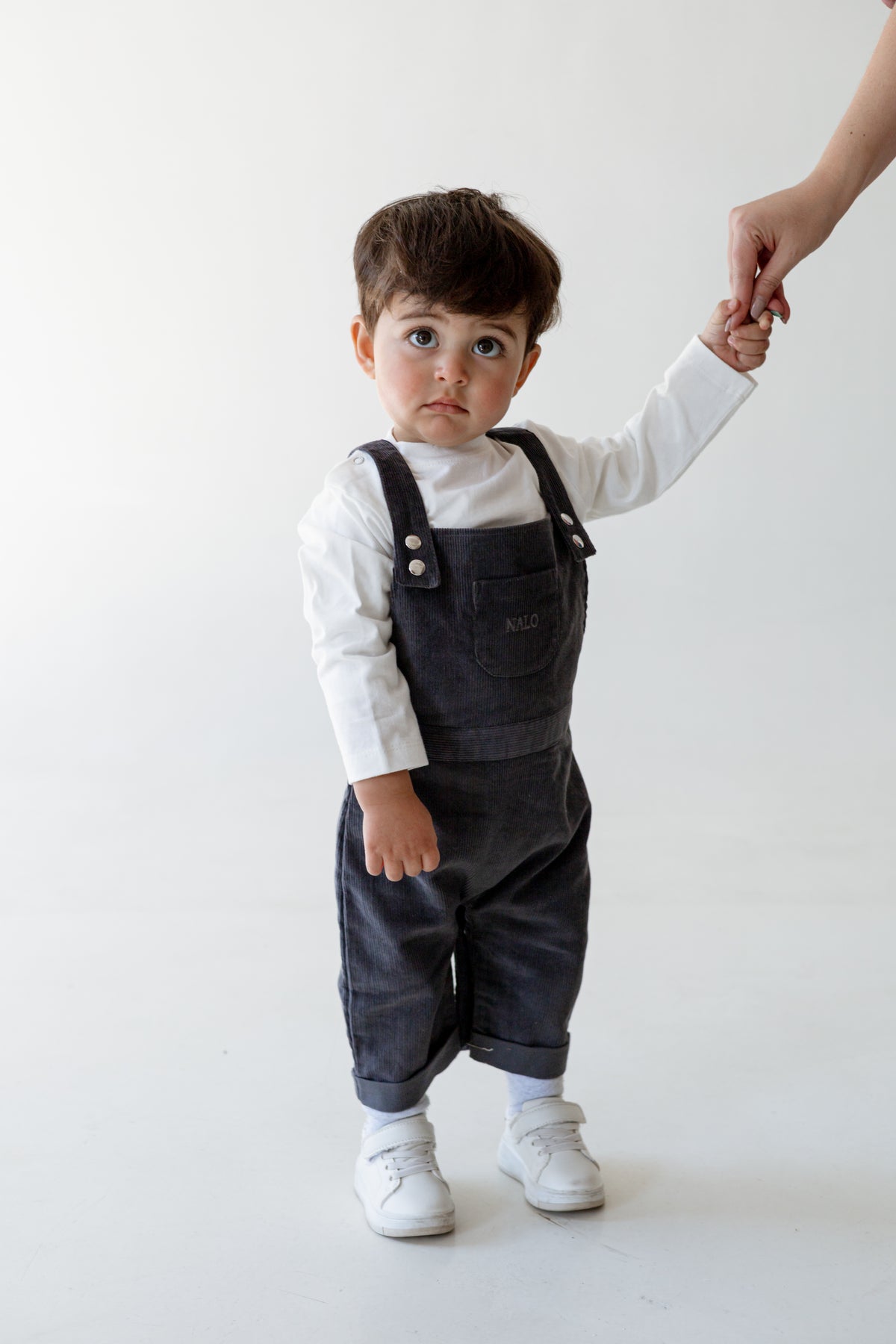 Corduroy Dungaree Set