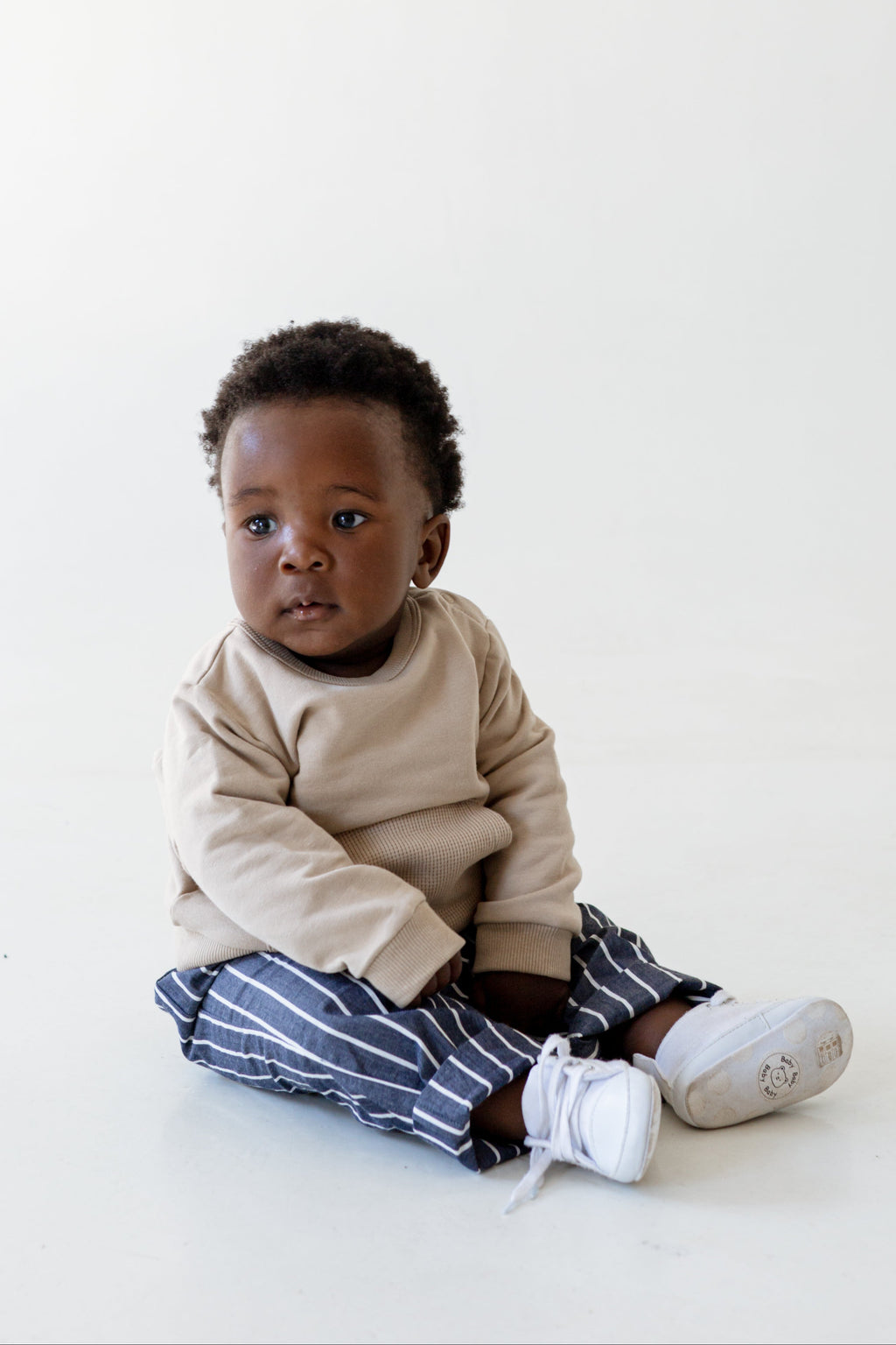 Striped Cotton Twill Pants