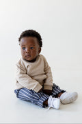 Striped Cotton Twill Pants