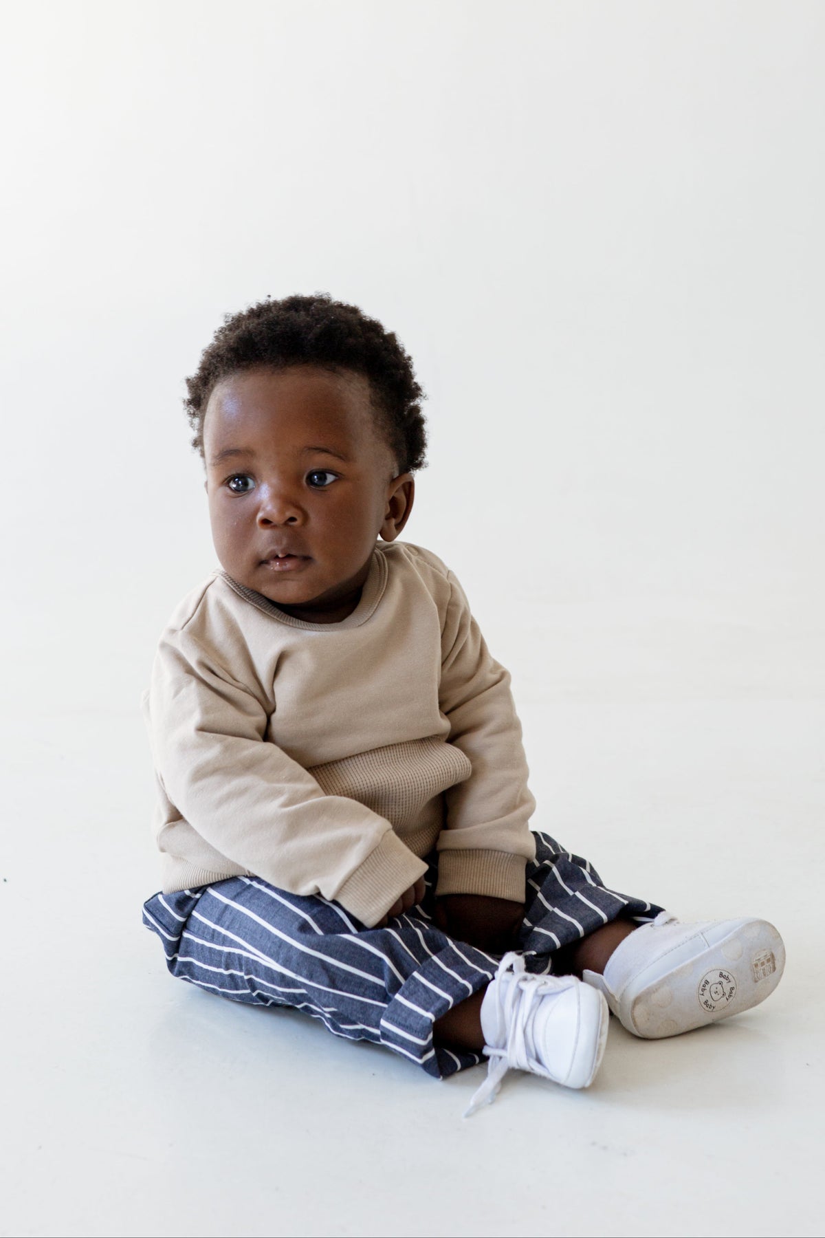 Striped Cotton Twill Pants